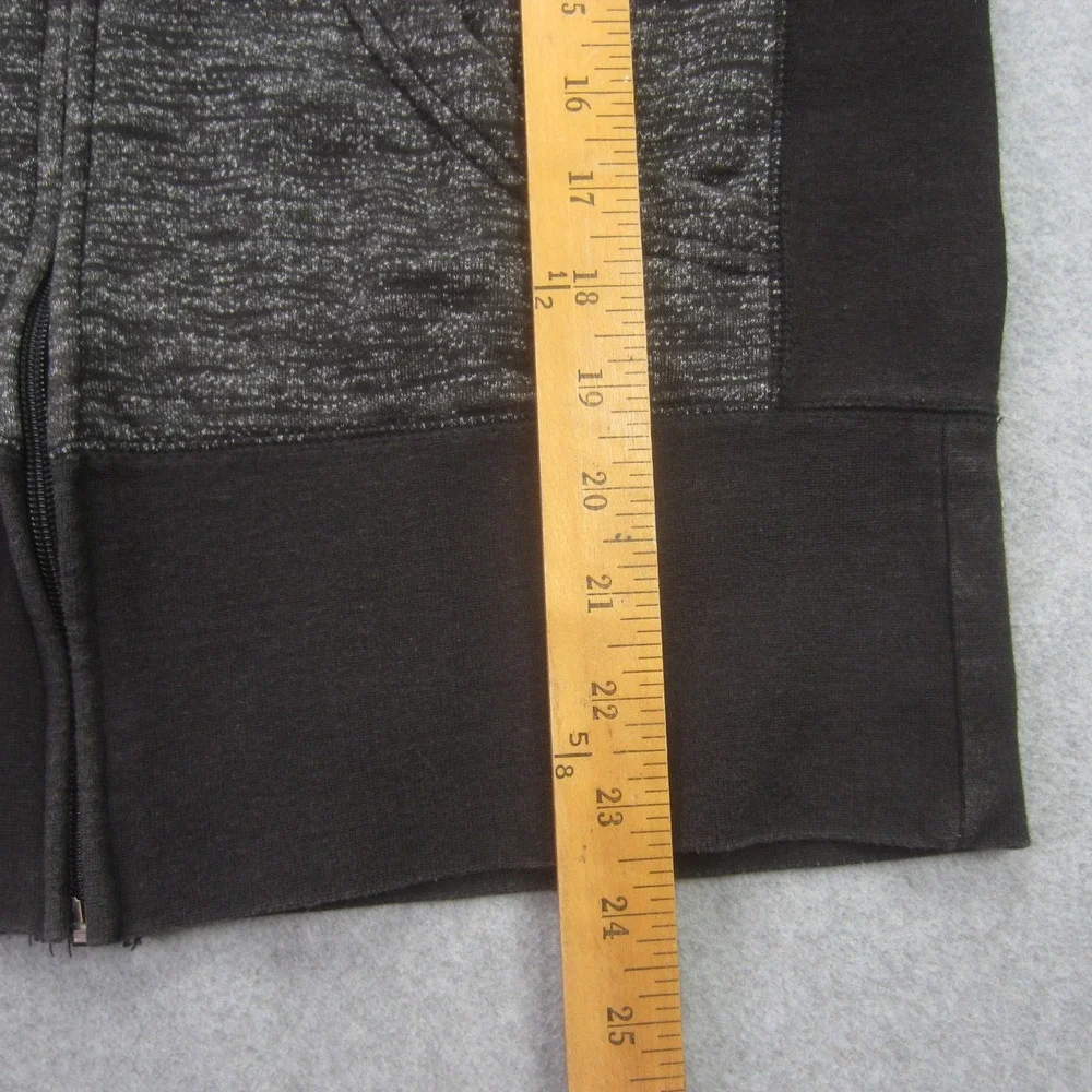 Kimes Ranch Jacket Womens Medium Black Space Dye Full Zip Hoodie Horn Logo‎ Slim - Picture 10 of 16